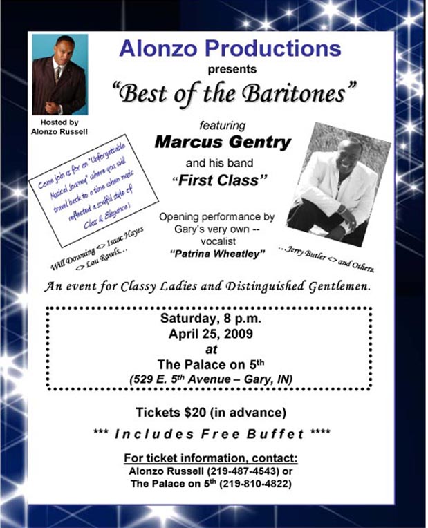 Best of the Baritones, April 25, 2009